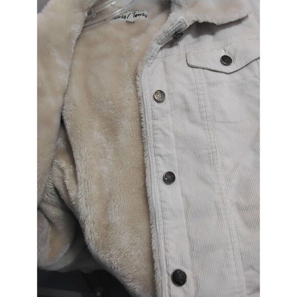 Twenty /Twenty Sherpa Lined Corduroy Women 's Jacket Size L - Picture 4 of 5